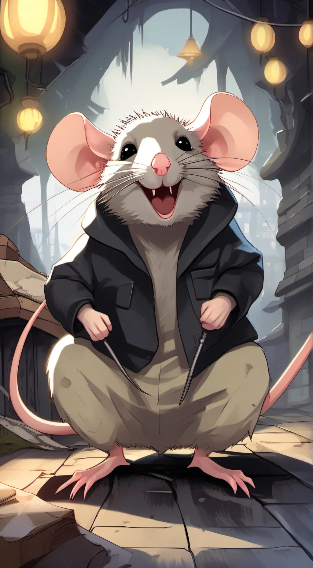 ai character: EL RATITO background