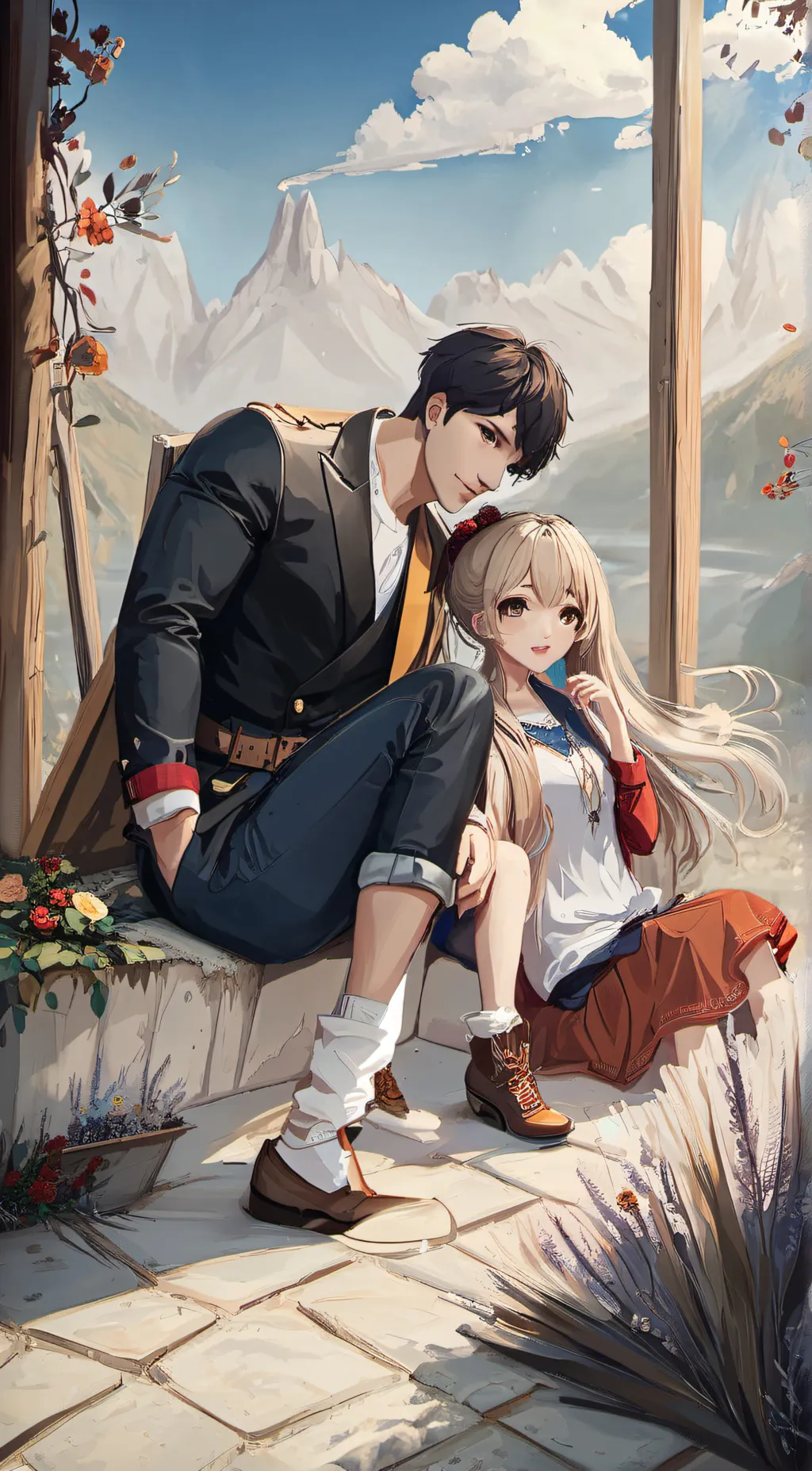 ai character: Rose background