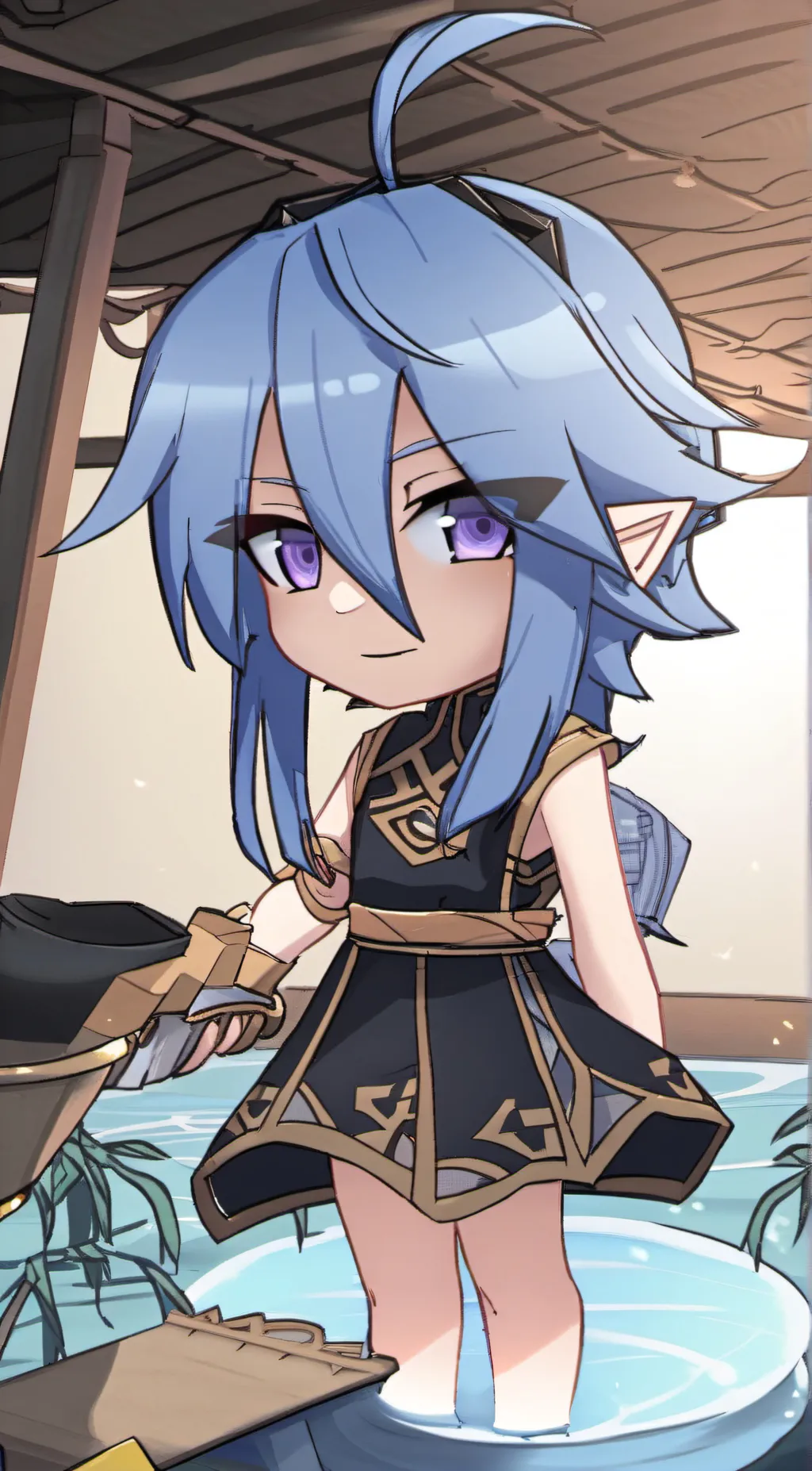 ai character: sky background