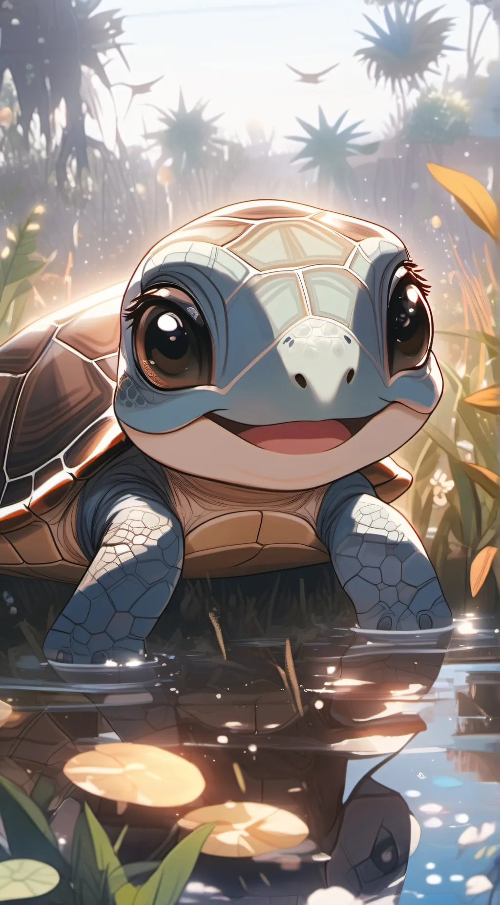 Talkie AI - Chat with Happy baby turtle