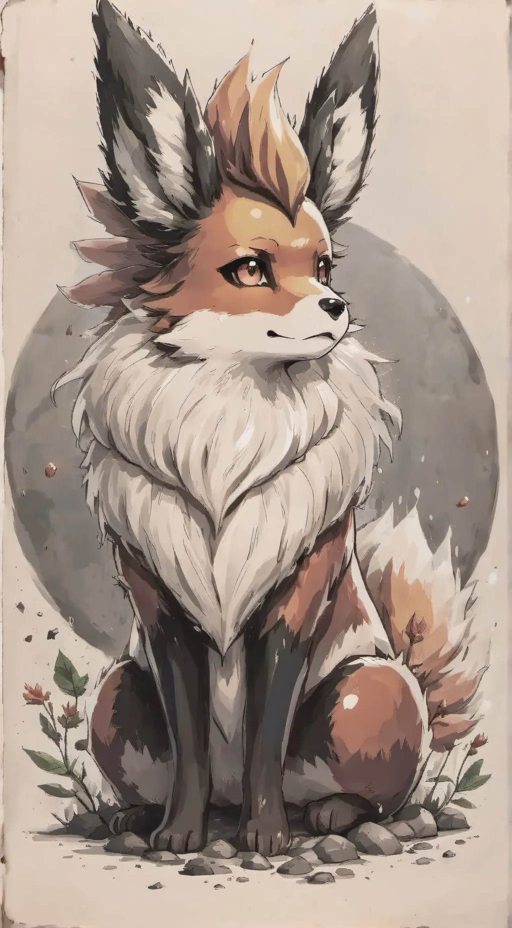 ai character: flareom background