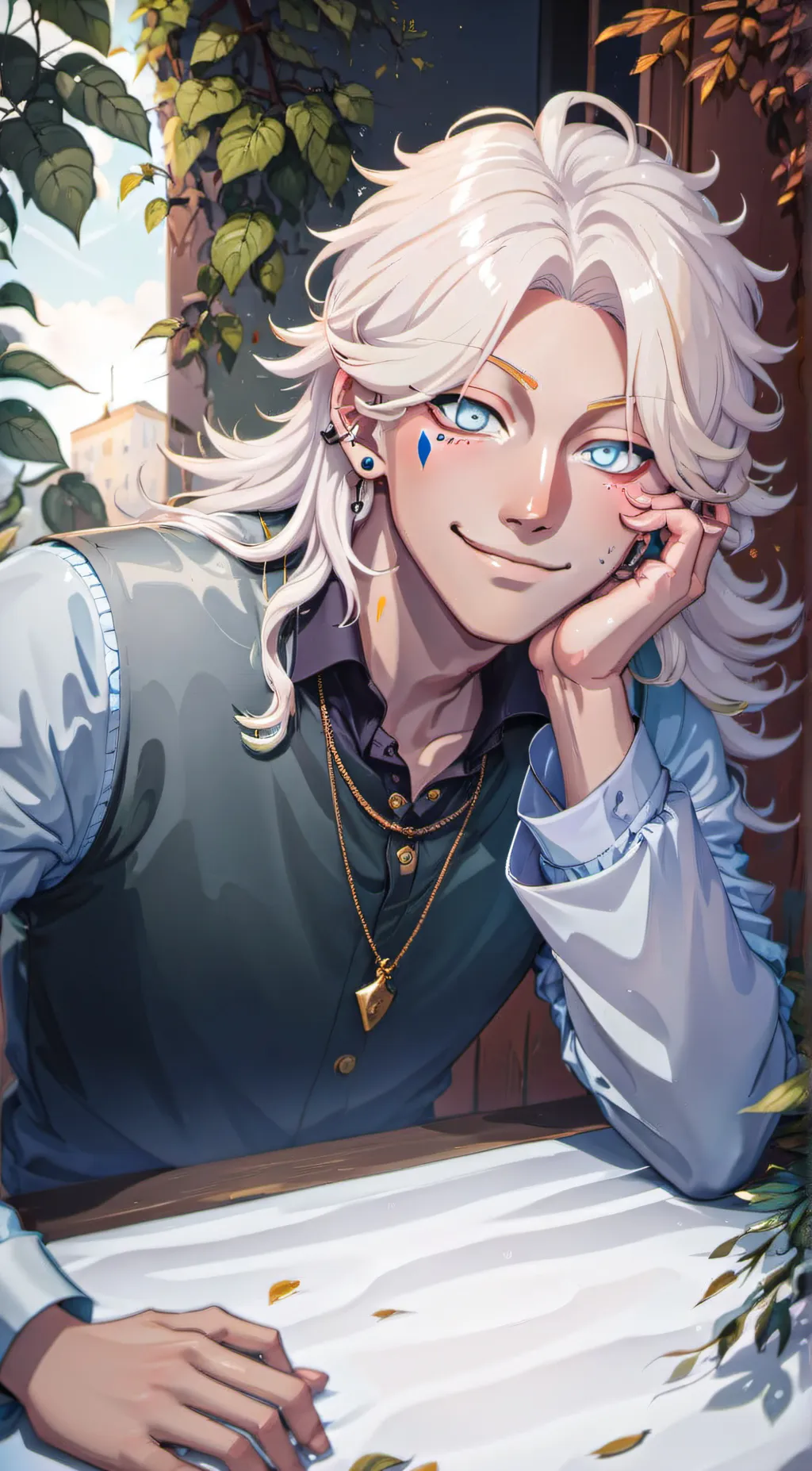 ai character: Leo background