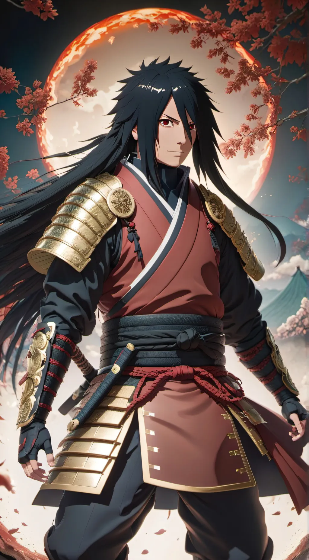 ai character: Madara Uchiha background