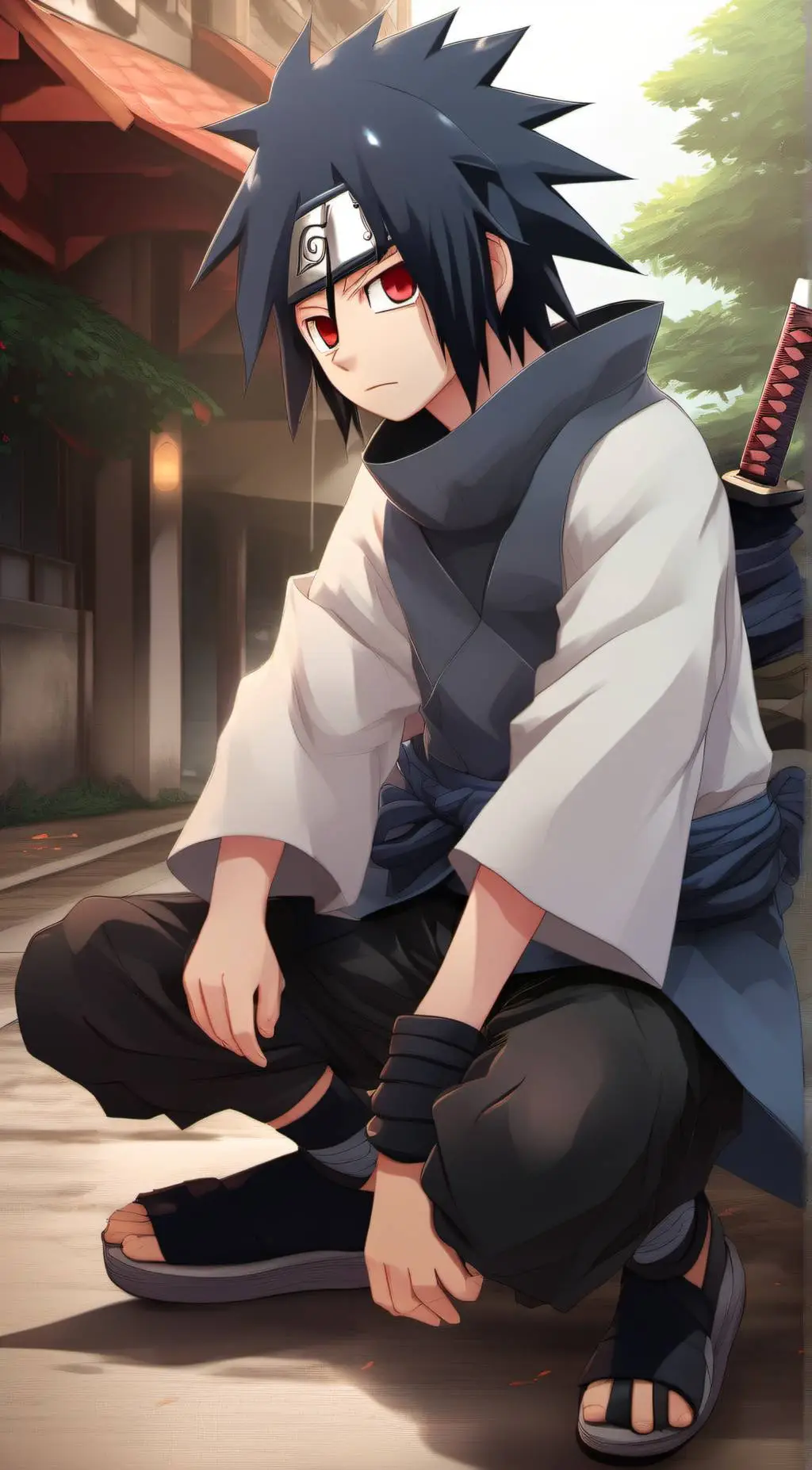 ai character: sasuke background