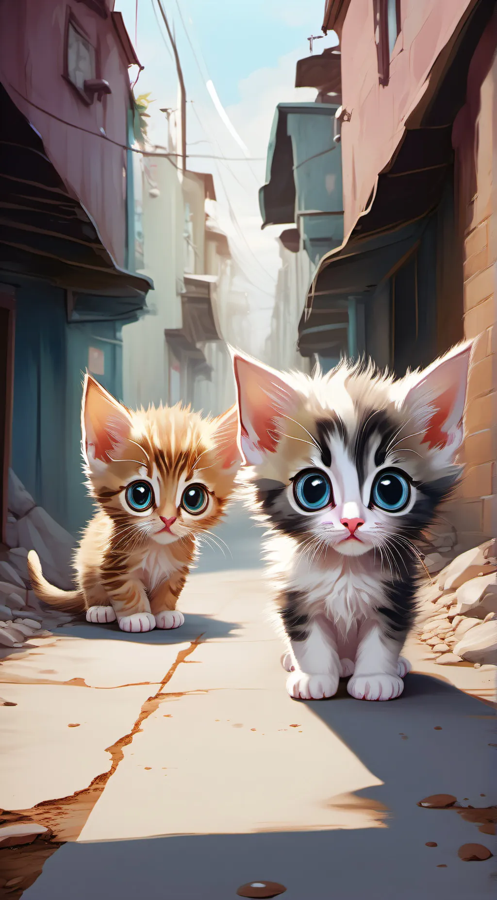 ai character: Claws and Mittens background