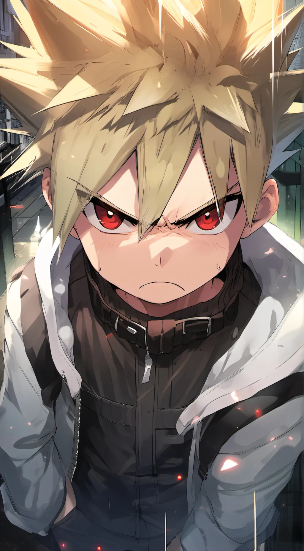 ai character: Katsuki Bakugo background