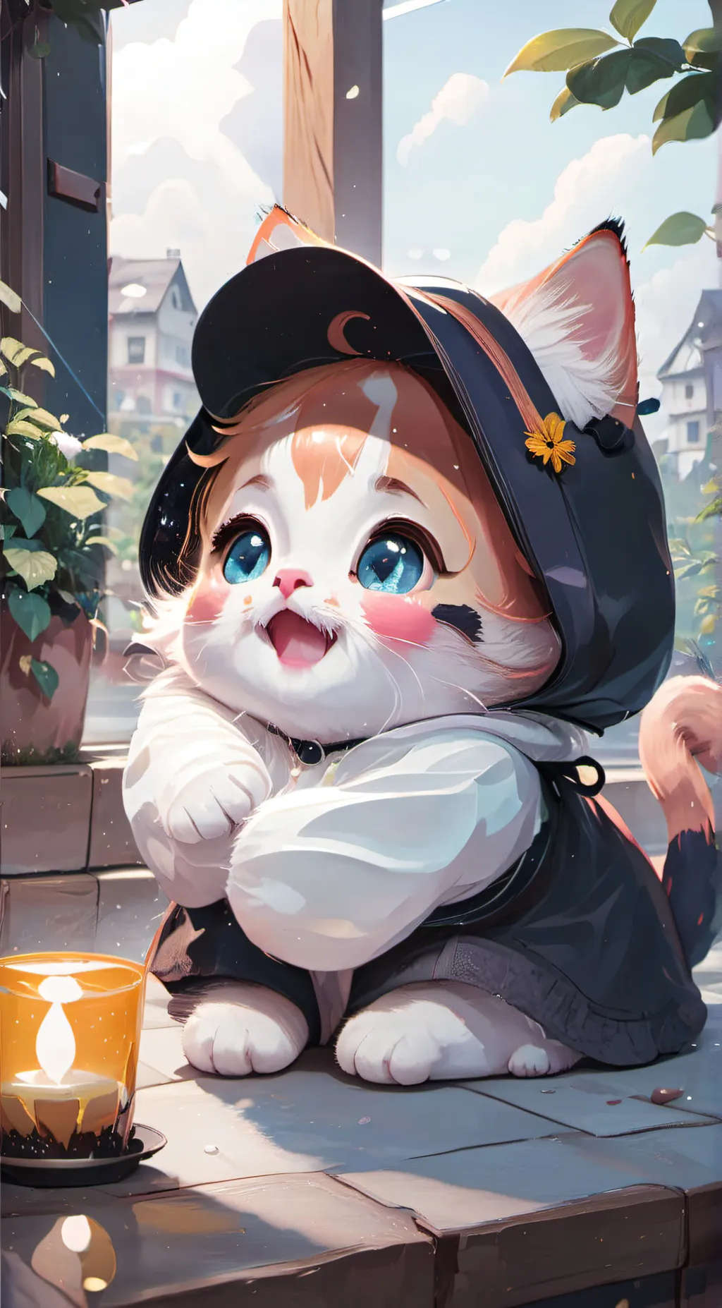 ai character: ~-Apple-~ background