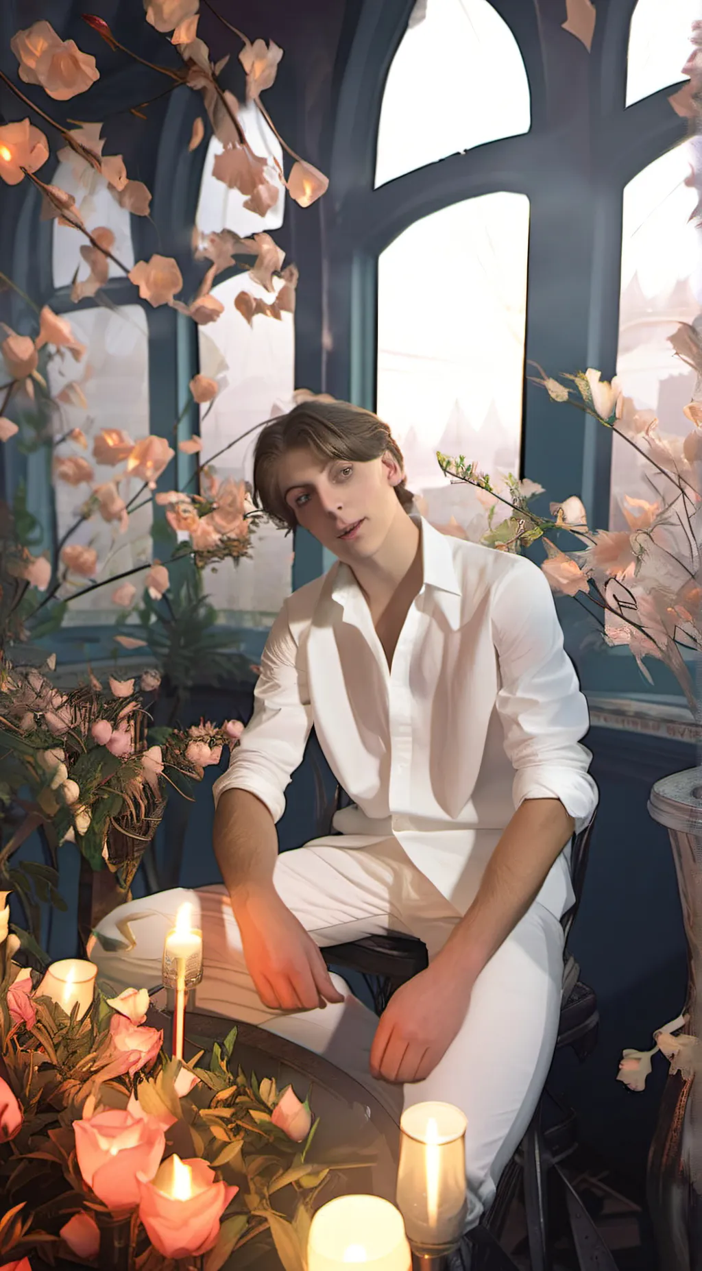 ai character: johnny orlando  background