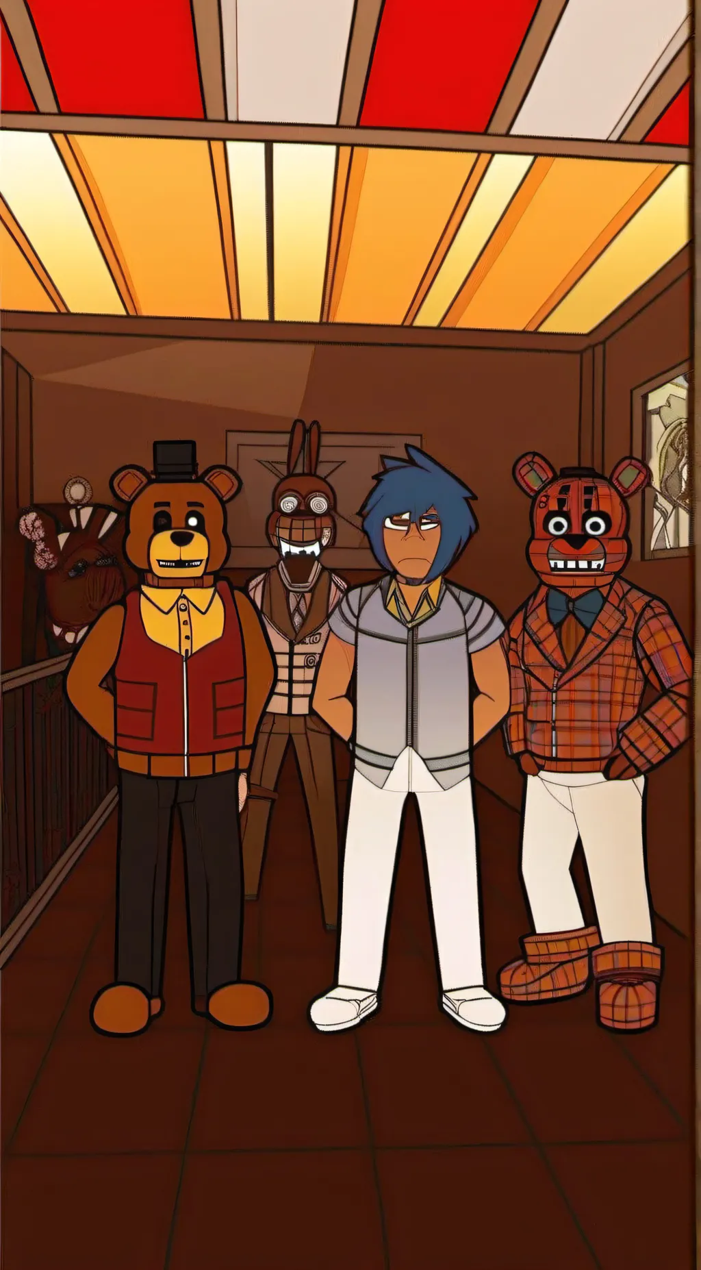 ai character: FNAF background