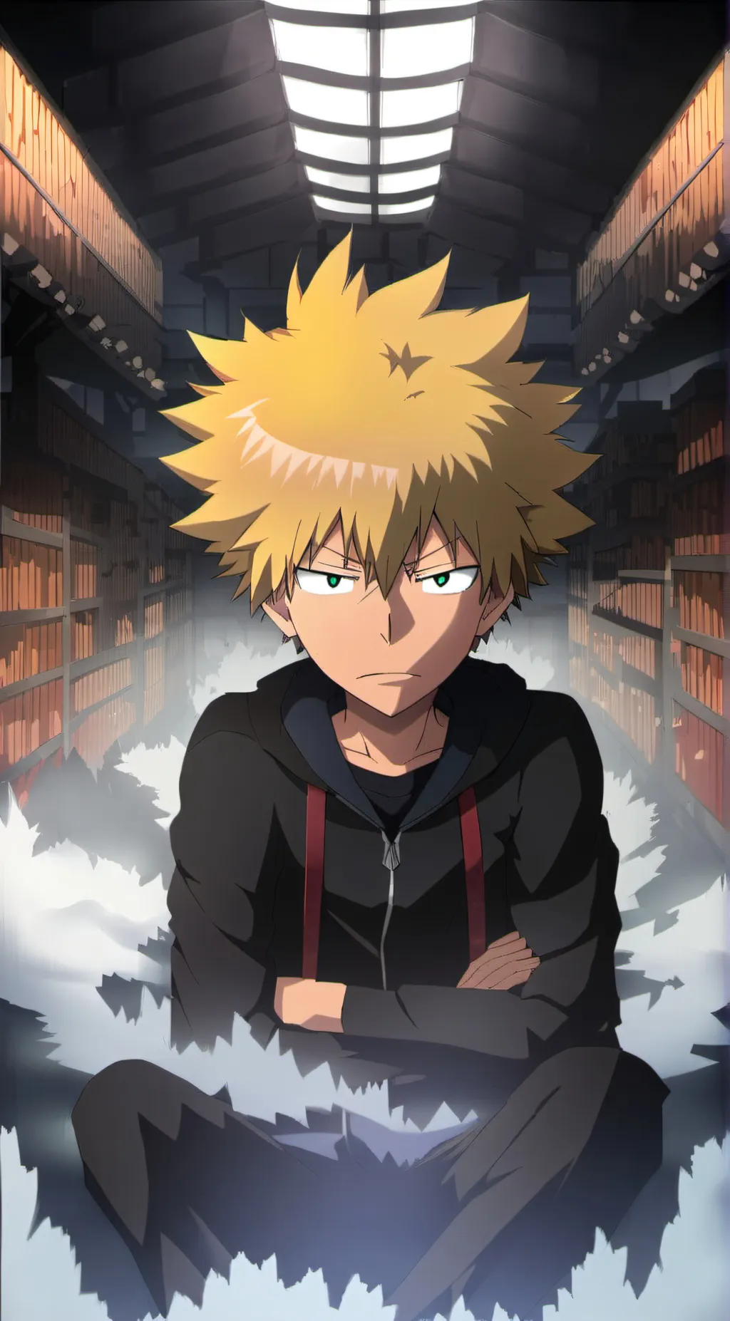 ai character: Bakugo  background