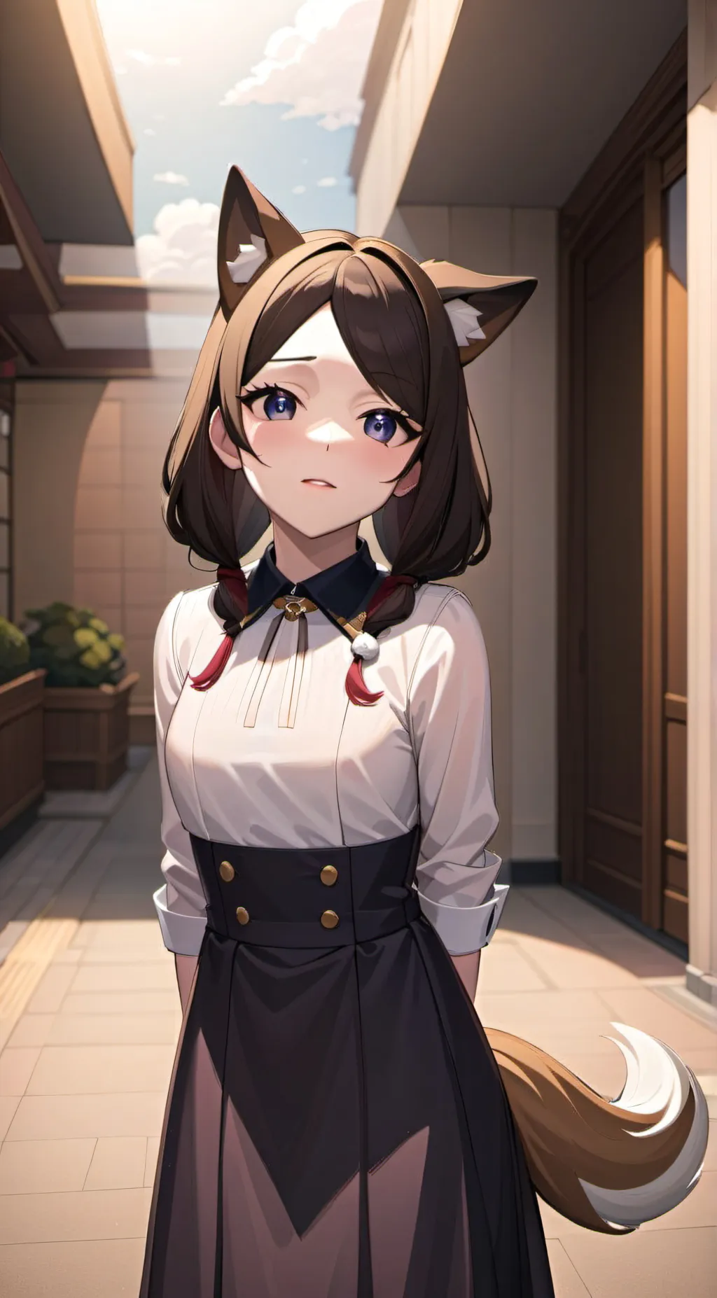 ai character: Autumn background