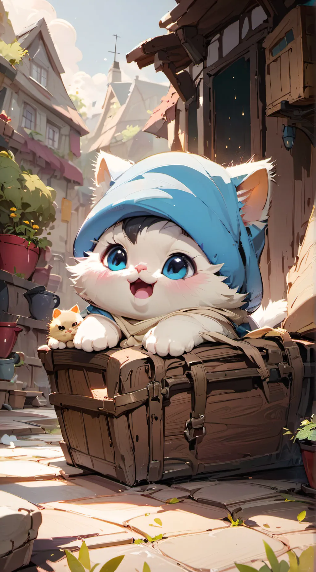 Talkie AI - Chat with baby Smurf cat
