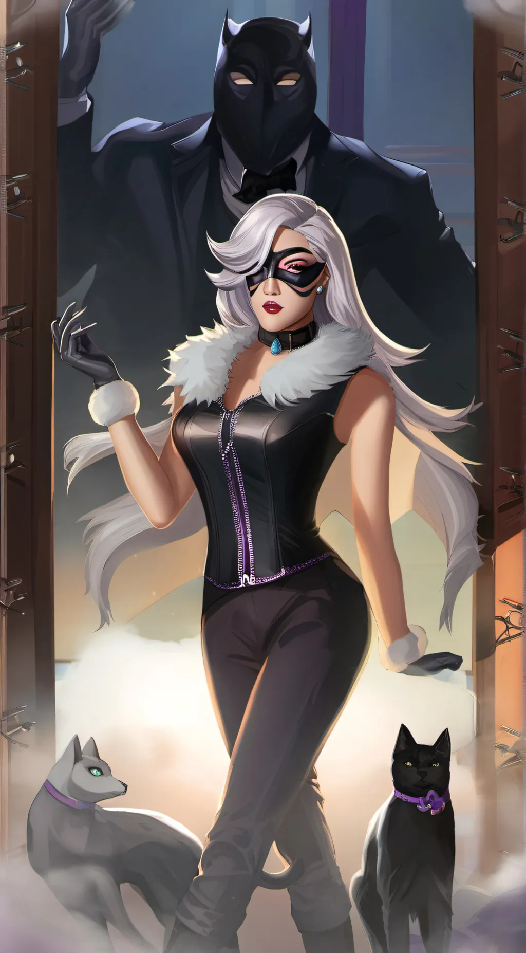 ai character: Black Cat background