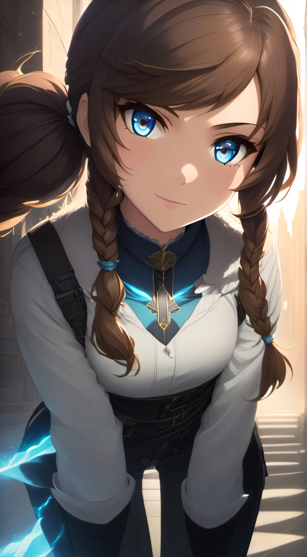 ai character: Bubbles background