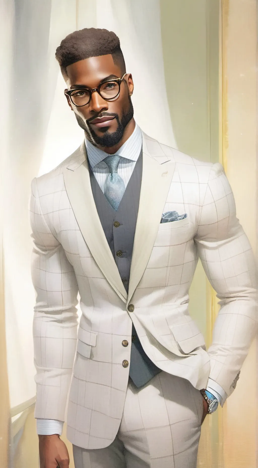 ai character: Allen  background