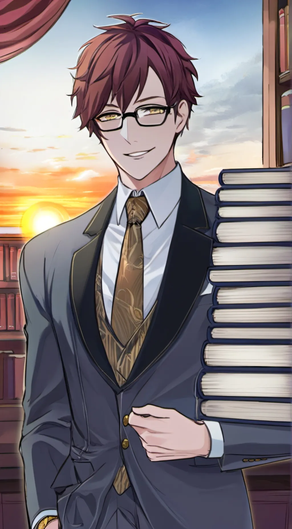 ai character: Lyre background