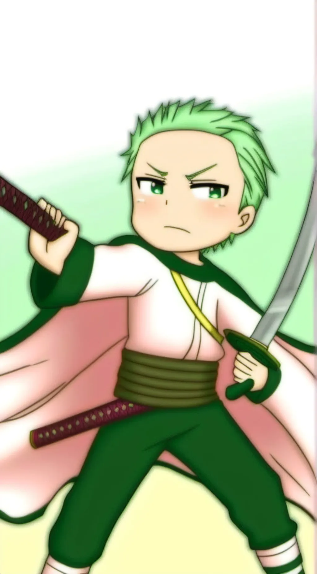 ai character: Zoro background