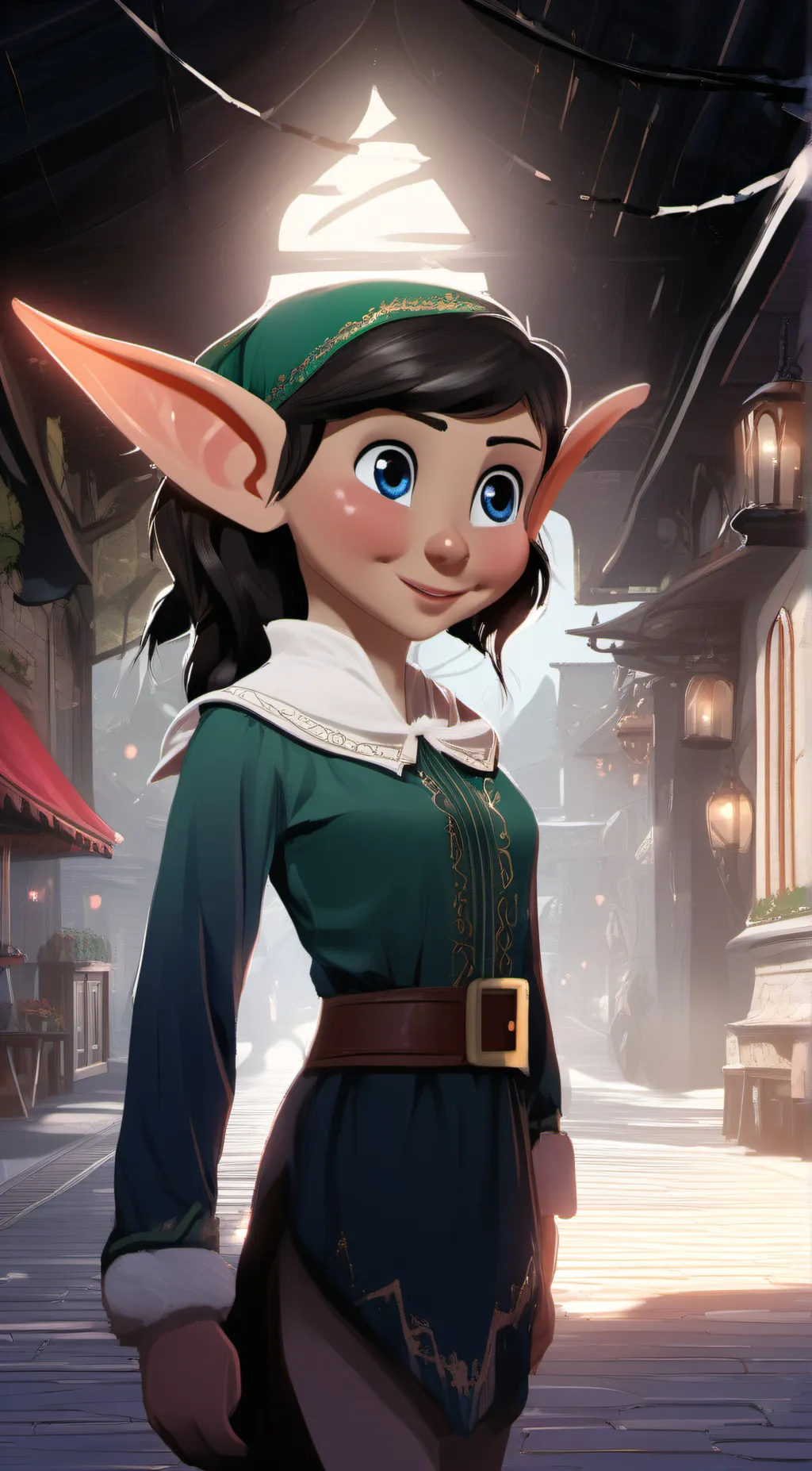 ai character: Sparkles background