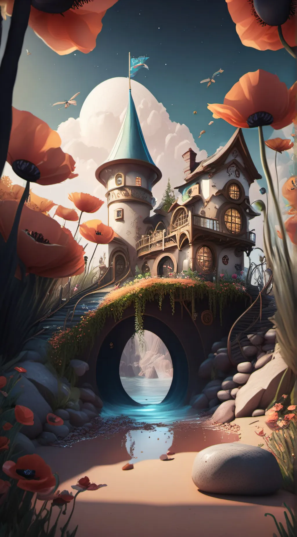 ai character: Poppy's playtime  background