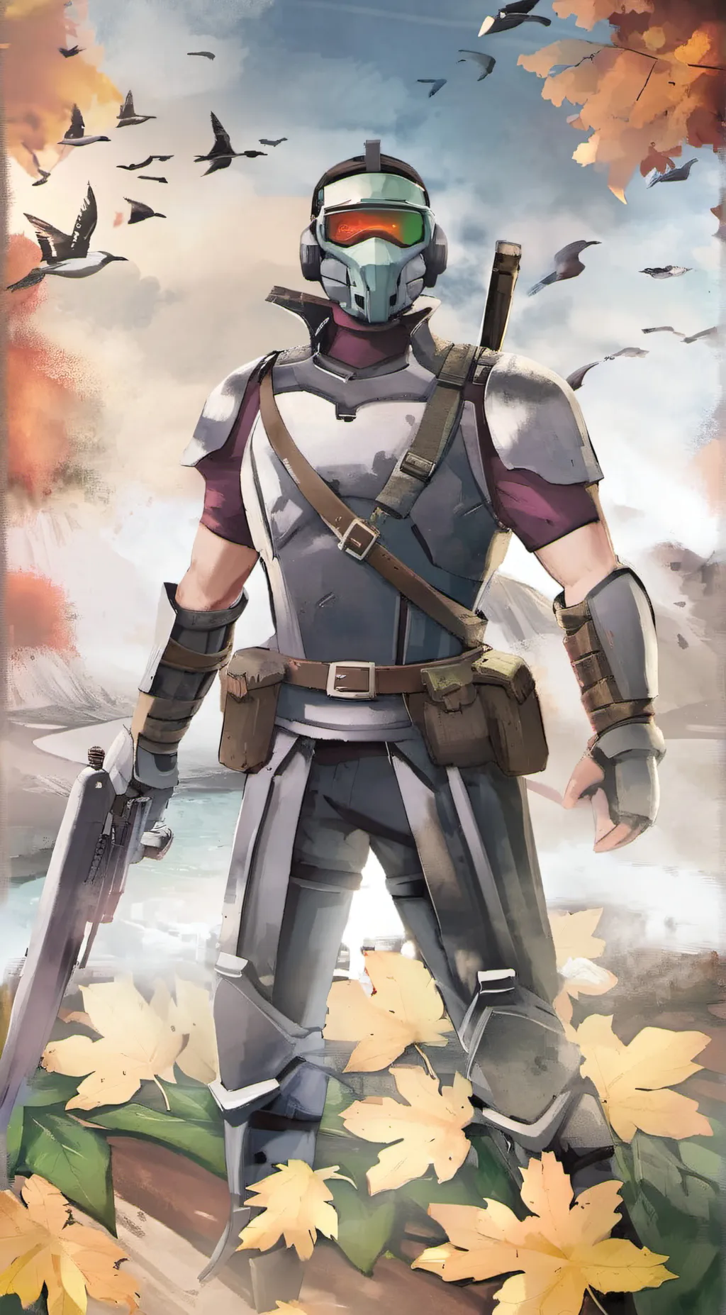 ai character: Simon ghost rliey background