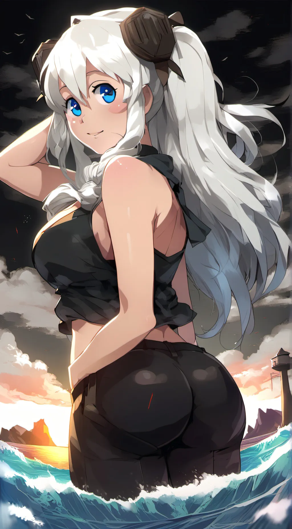 ai character: strawberry background