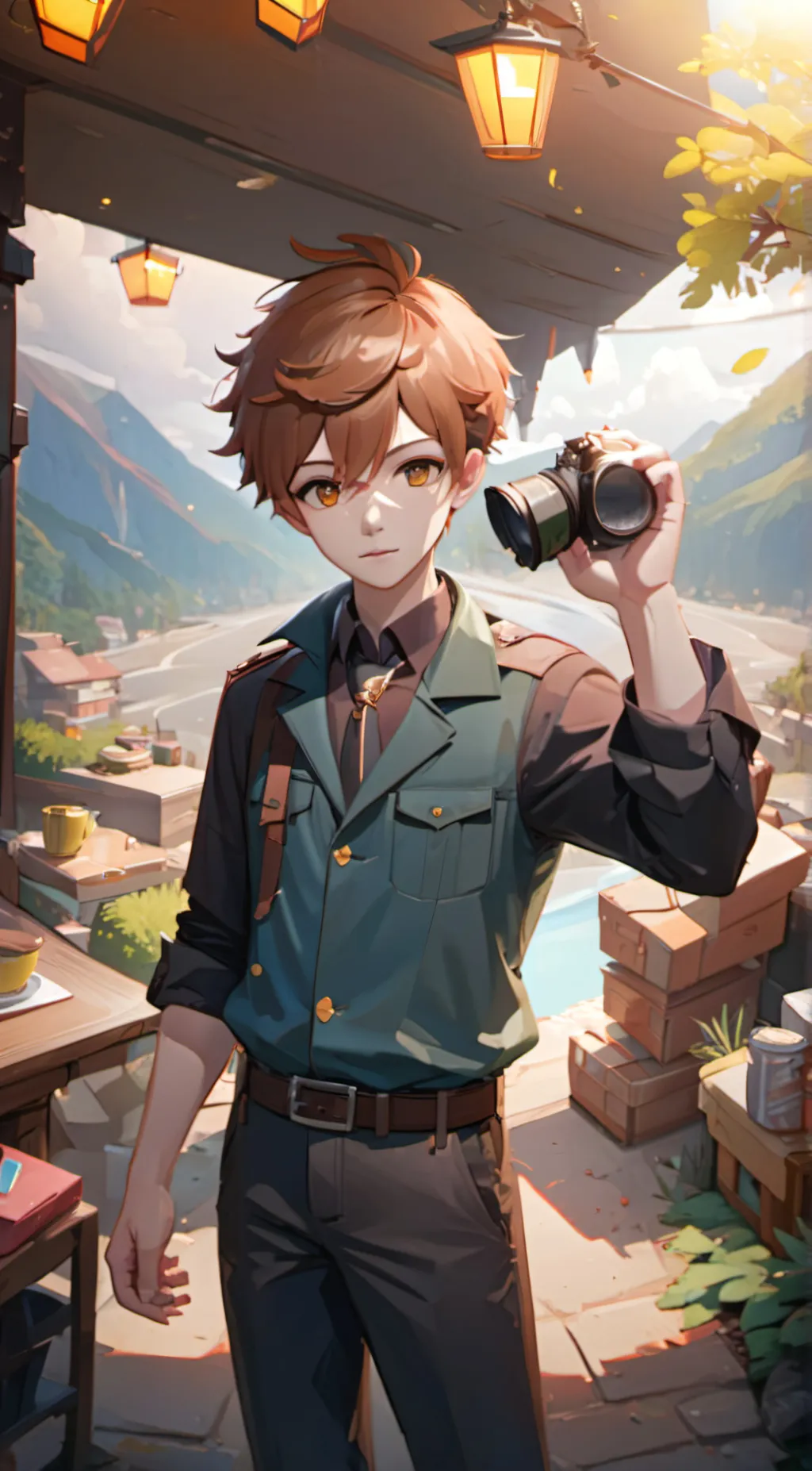 ai character: Zack  background