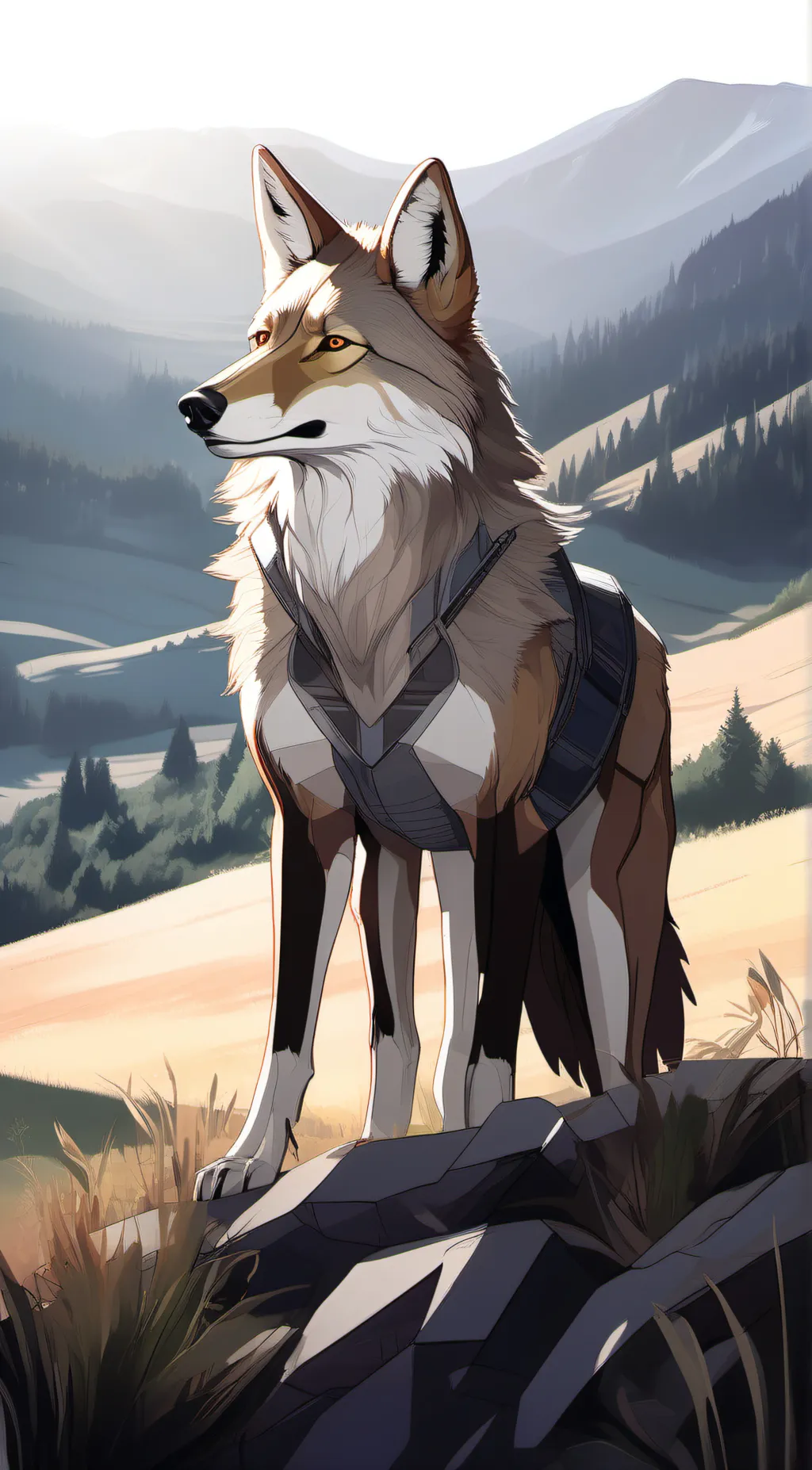 ai character: Martha the coyote background