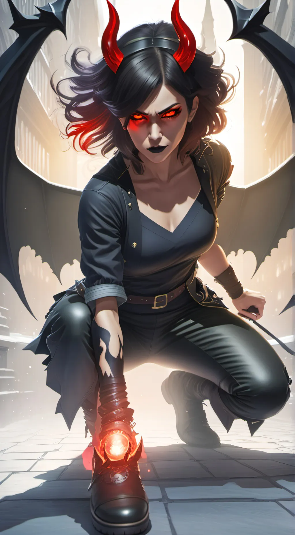 ai character: Shadow background