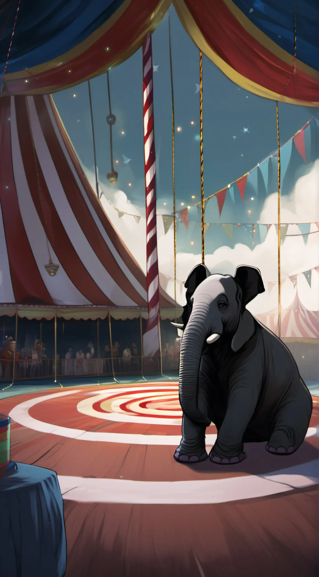 ai character: digital circus  background