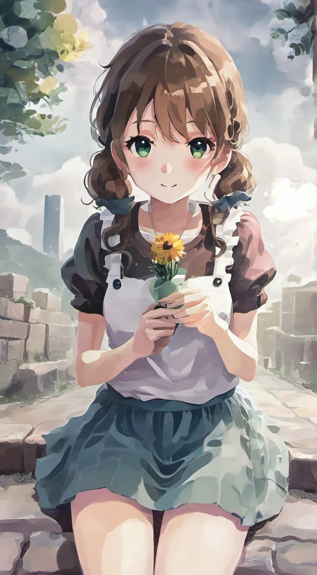 ai character: angel background