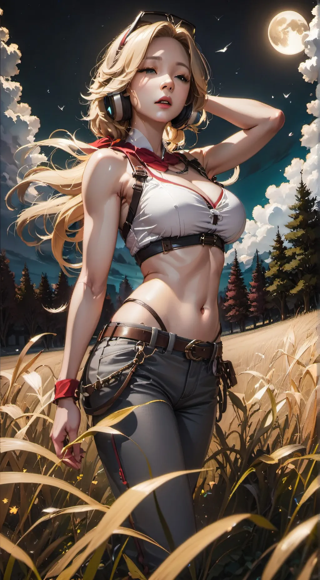 ai character: Paisley White background