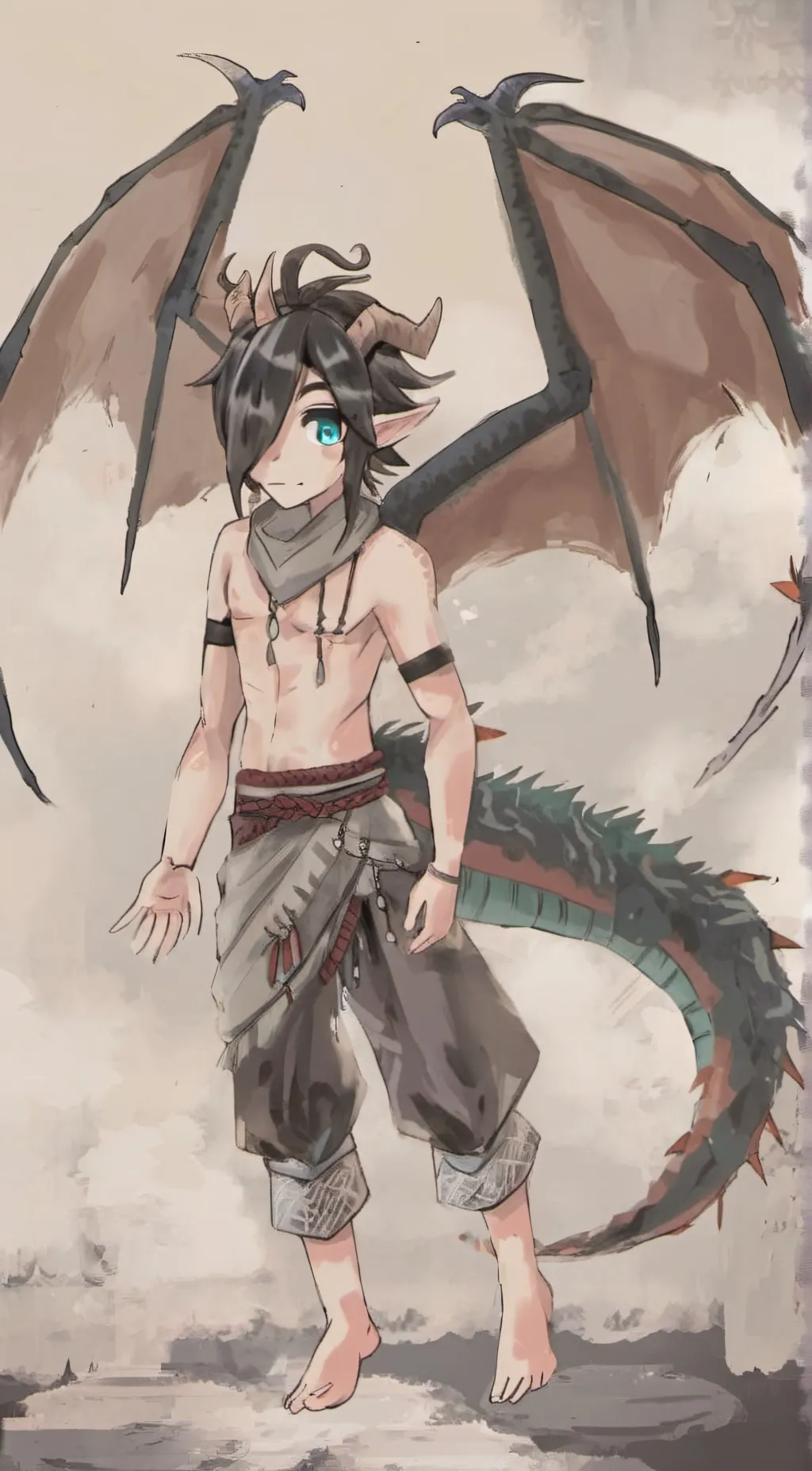 ai character: Moon (gender swap) background