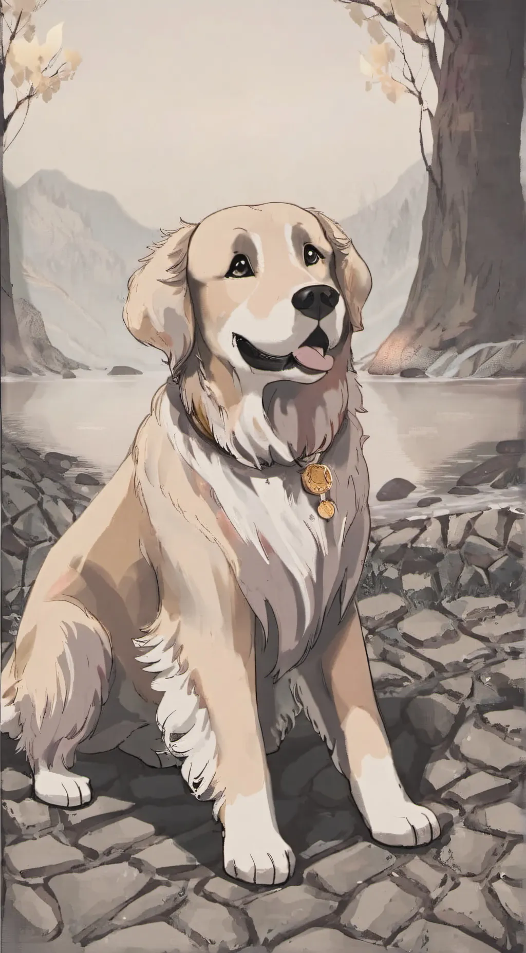 ai character: Goldie background