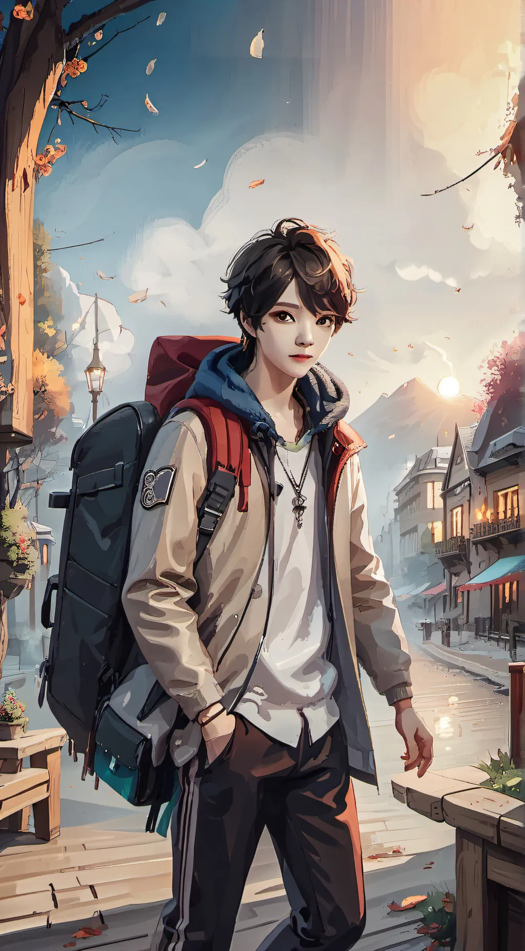 ai character: cool background