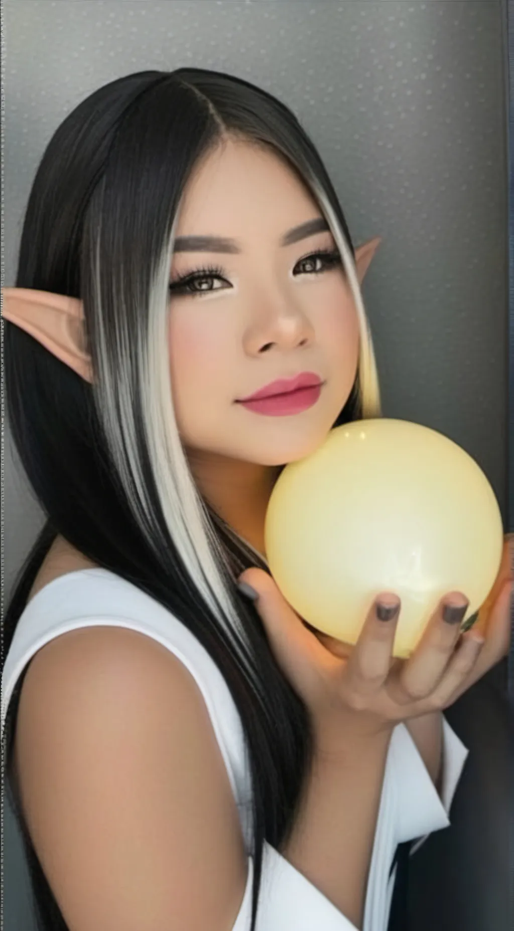 ai character: Gold background