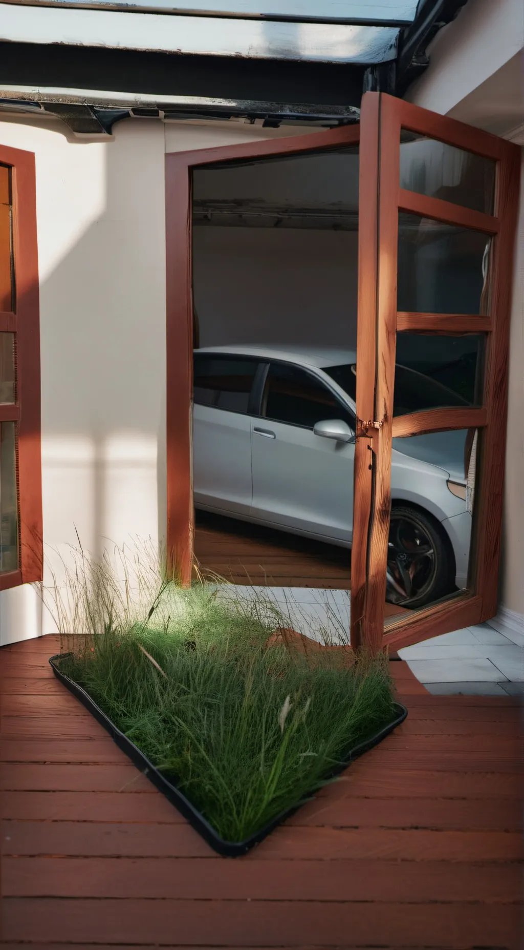 ai character: grass background