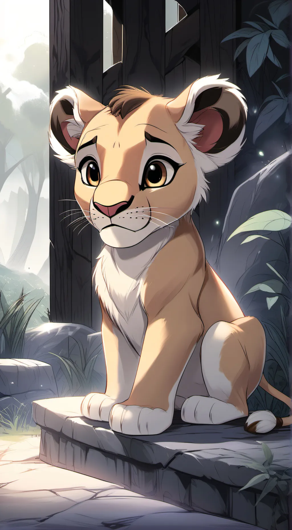 ai character: Princess Nala background