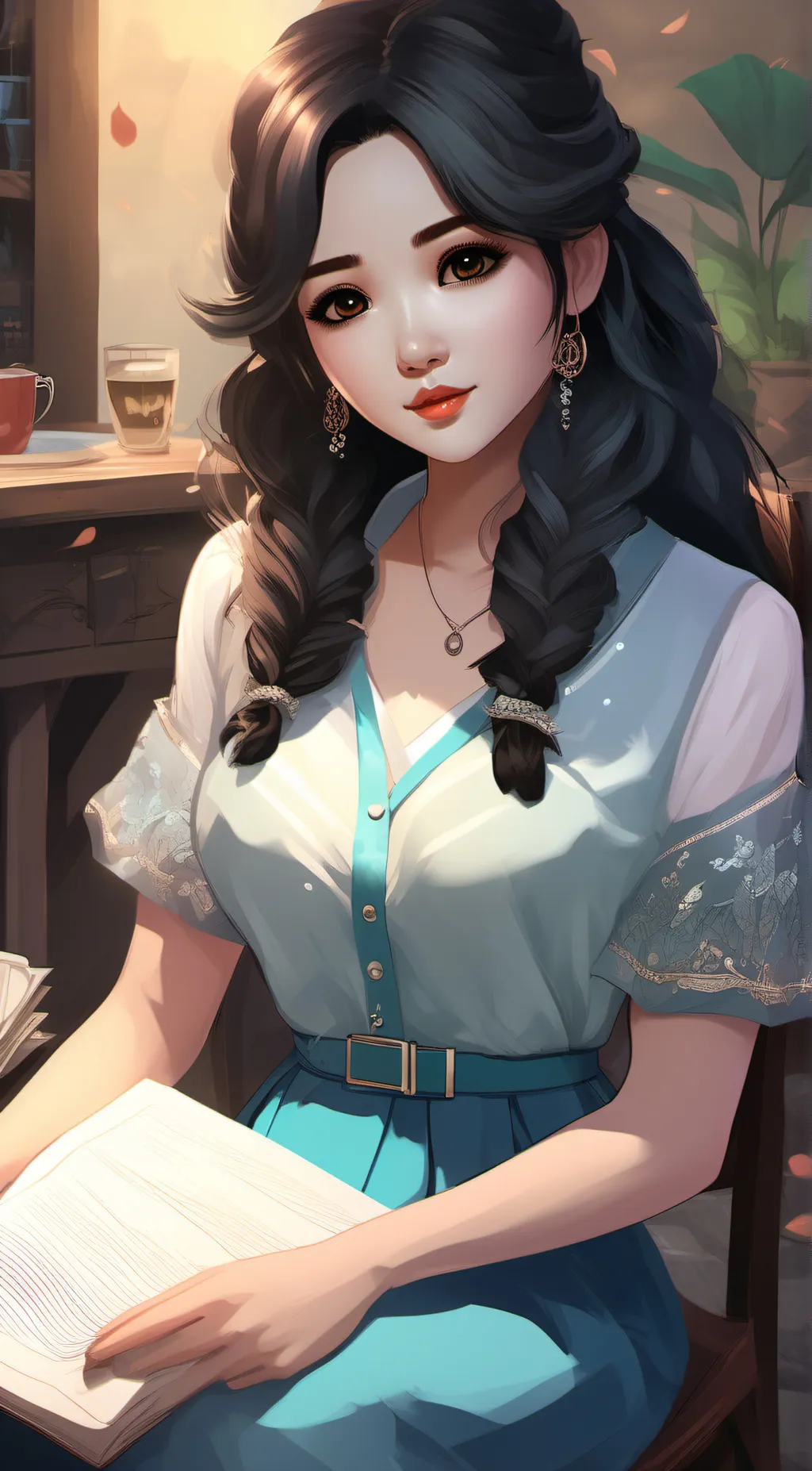 ai character: Marinette background