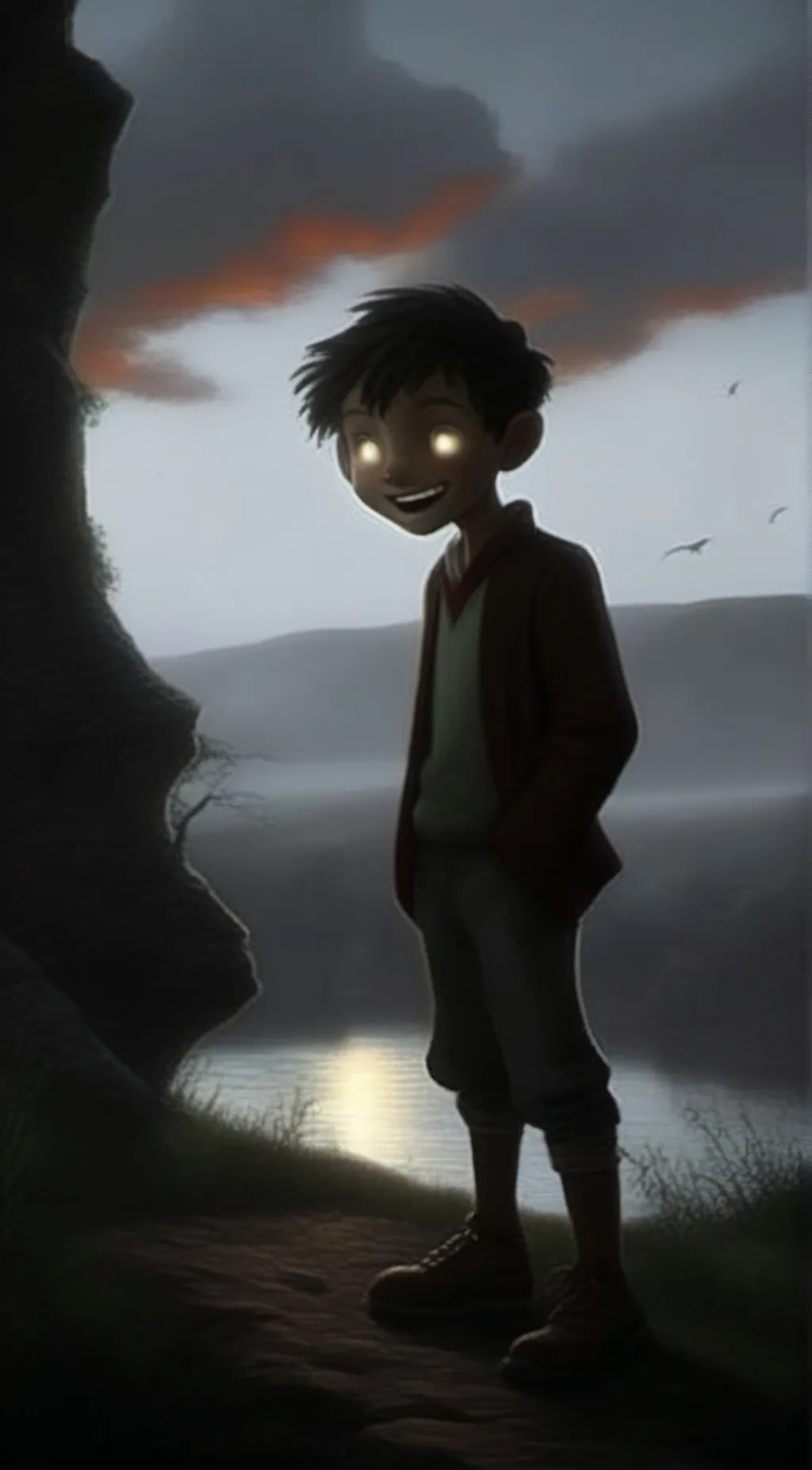 ai character: toothless  background