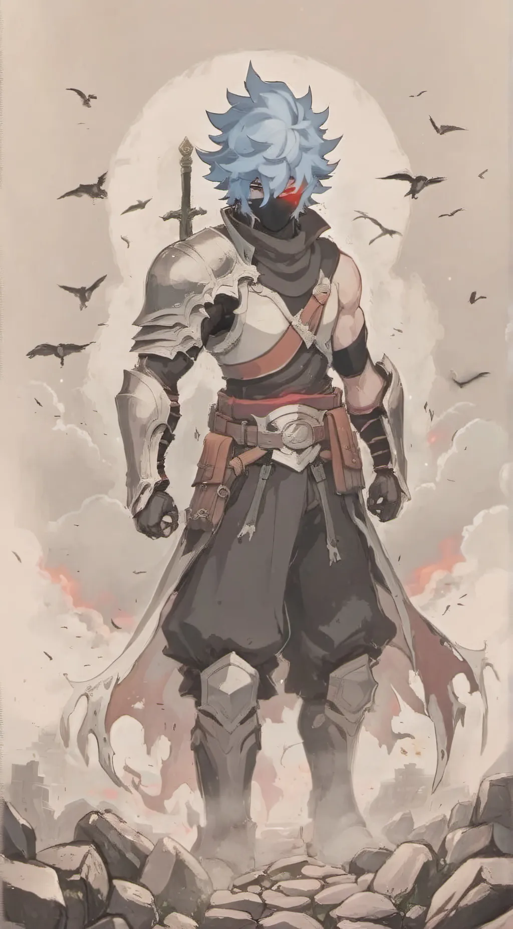 ai character:  gabimaru  background