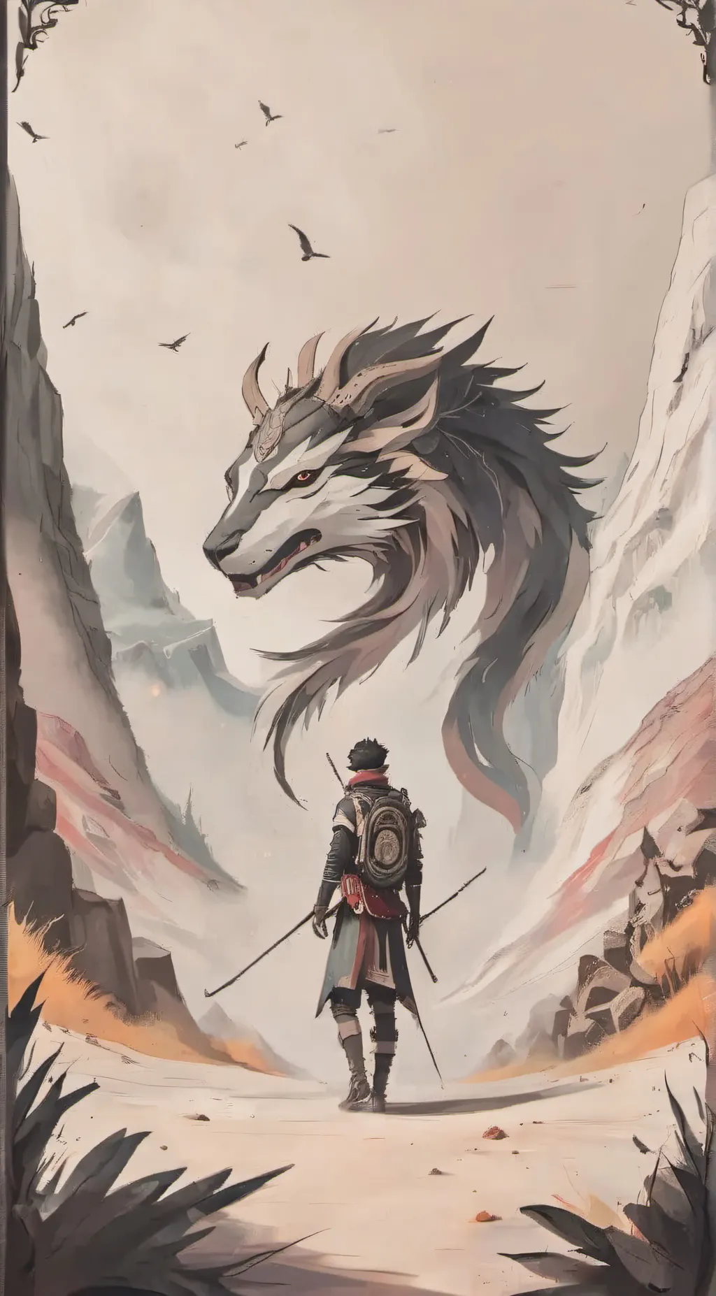 ai character: wolfiks snowballs2 background