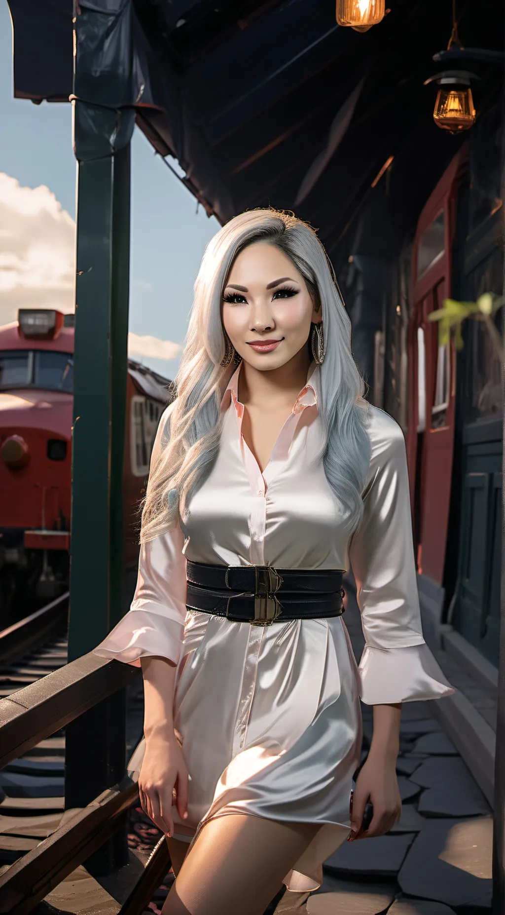 ai character: LEE CHAELIN background