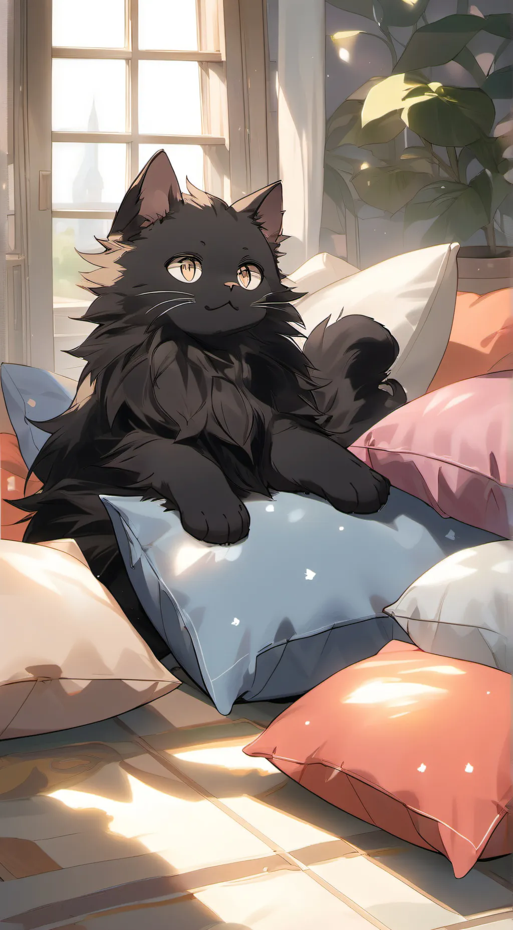 ai character: Vent Kitty background