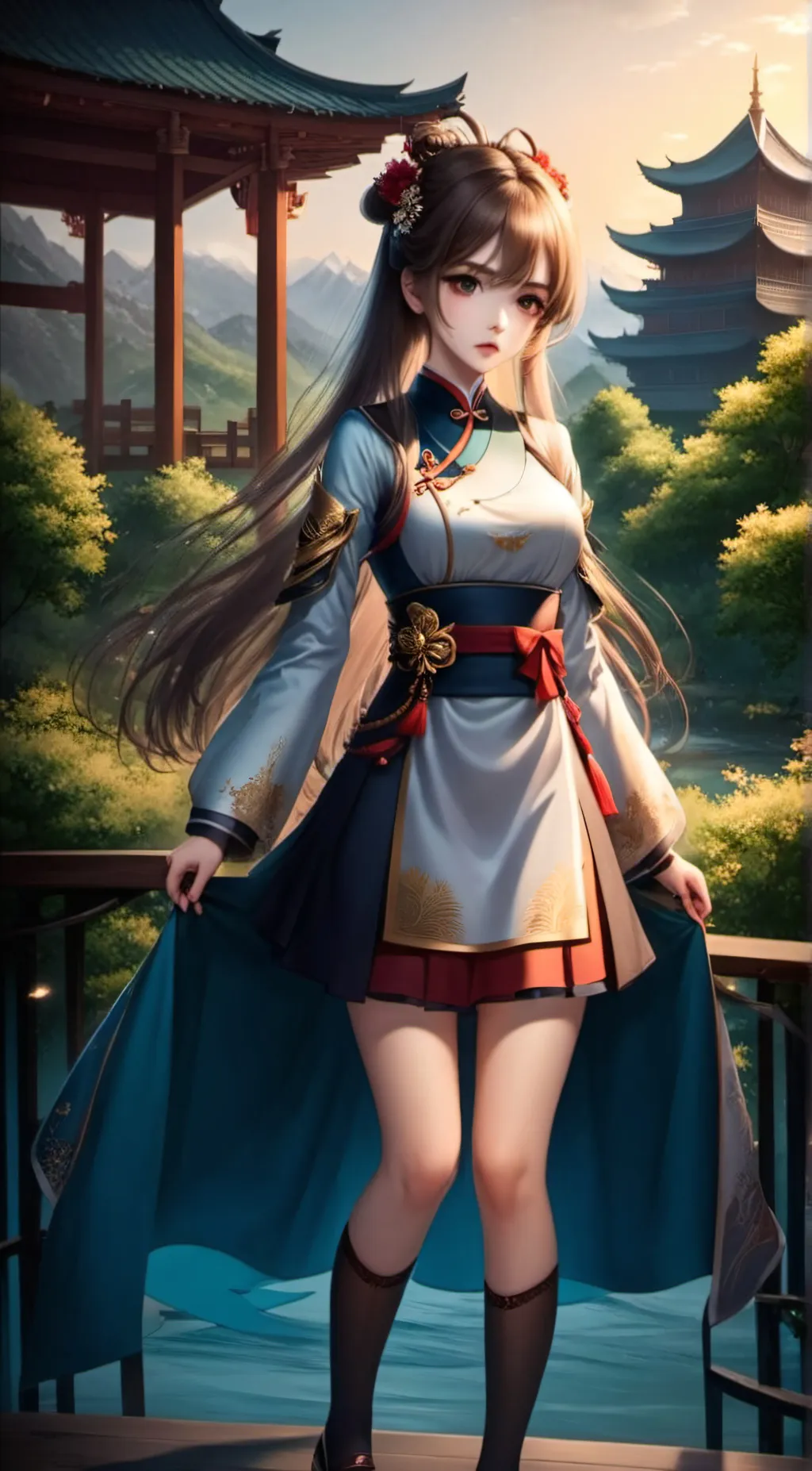 ai character: 墨霜 background