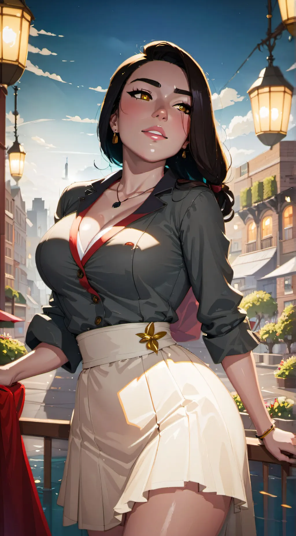 ai character: Scarlet background