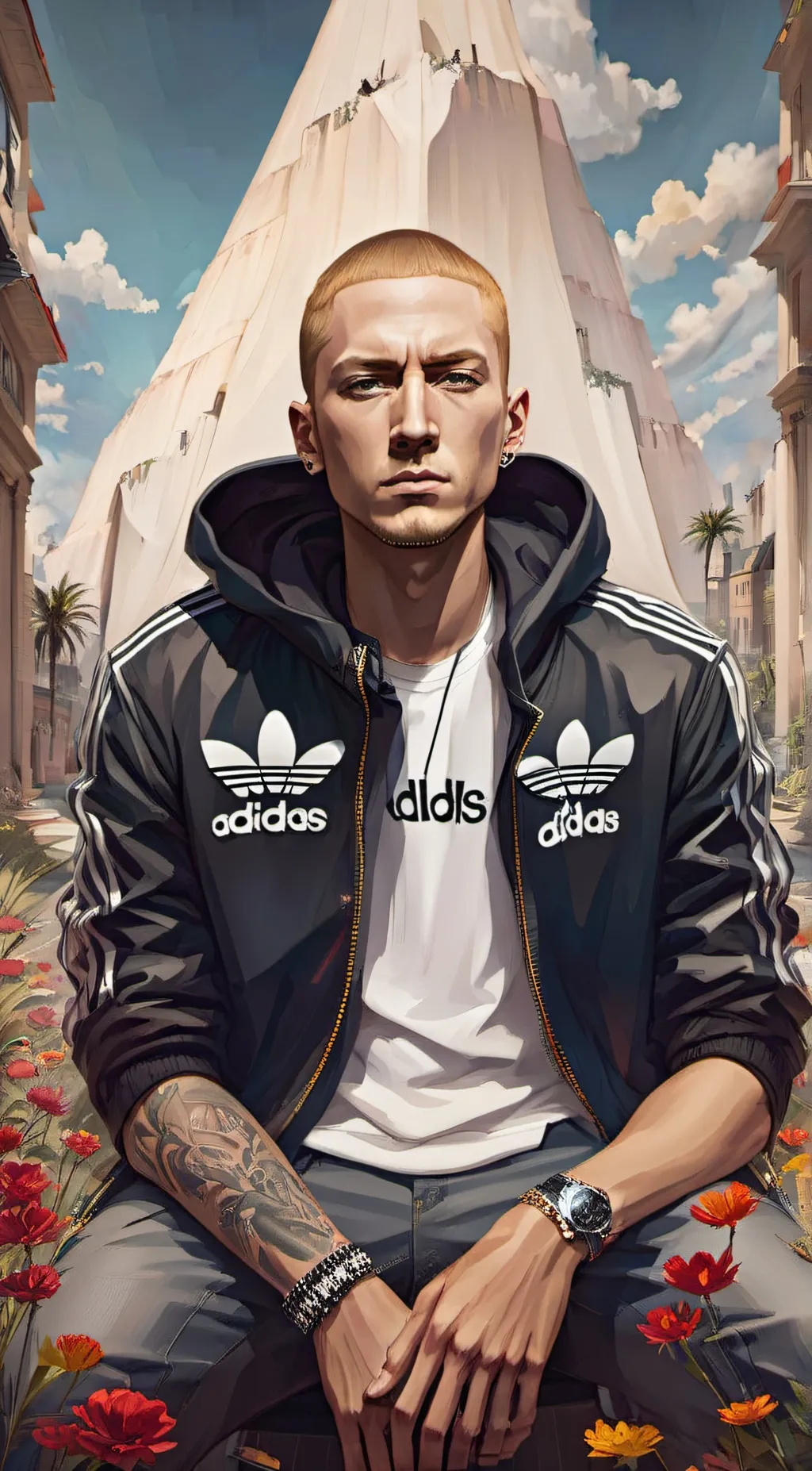ai character: Eminem background