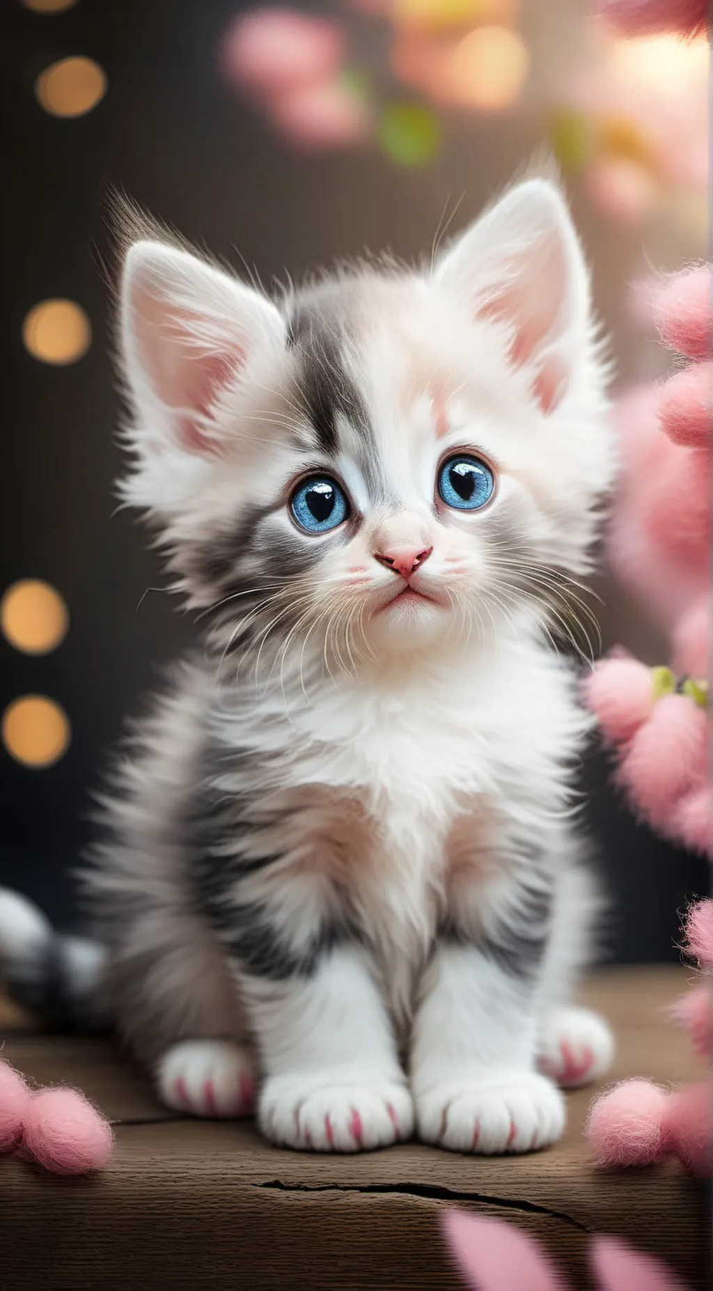 ai character: Cupcake (kitten) background