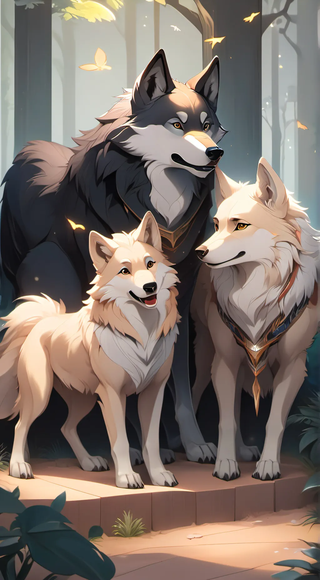 ai character: honey max and lily background