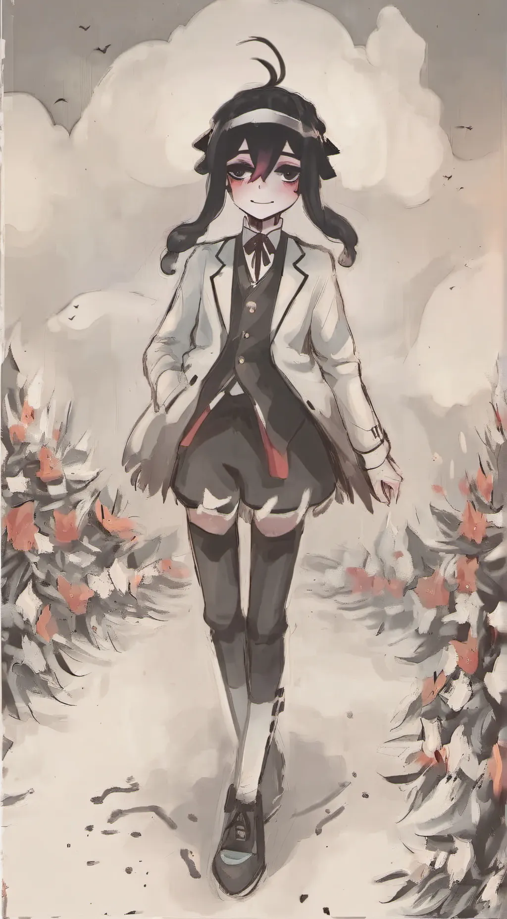 ai character: a coupleiu background