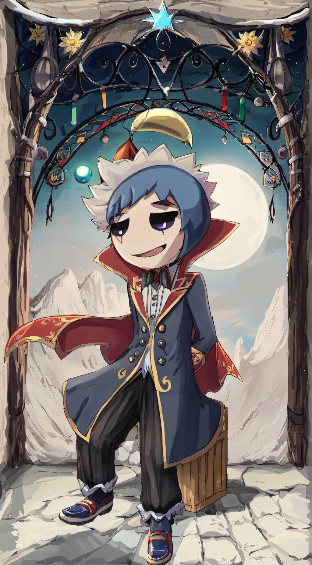 ai character: lunar background